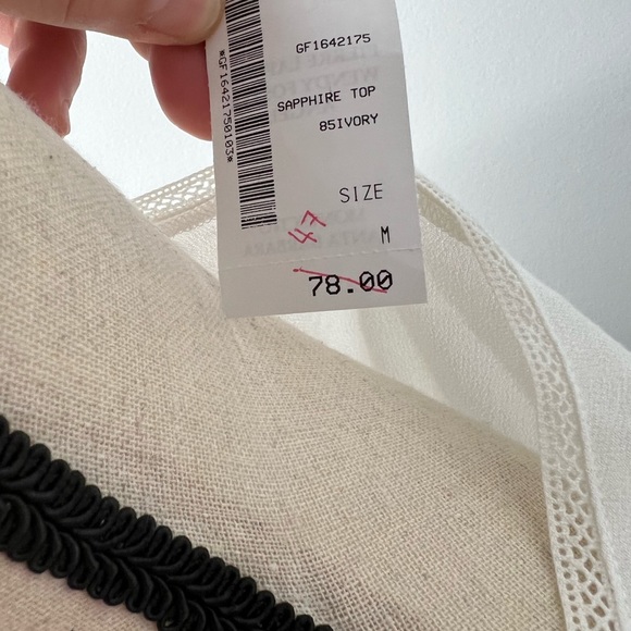 ☀️NWT☀️ G/F white blouse - Picture 6 of 7